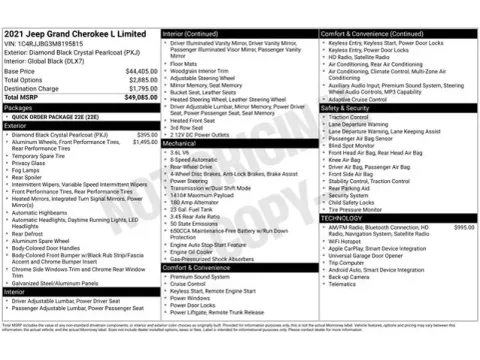 Another view of 2021 Jeep Grand Cherokee L Limited for sale in Tulsa, OK at Jim Norton T-Town Chevrolet