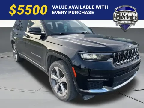 Black 2021 Jeep Grand Cherokee L Limited for sale in Tulsa, OK