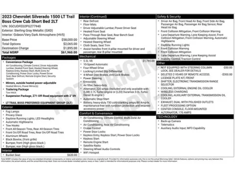 Another view of 2023 Chevrolet Silverado 1500 LT Trail Boss for sale in Tulsa, OK at Jim Norton T-Town Chevrolet