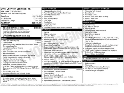 Another view of 2017 Chevrolet Equinox LT for sale in Tulsa, OK at Jim Norton T-Town Chevrolet