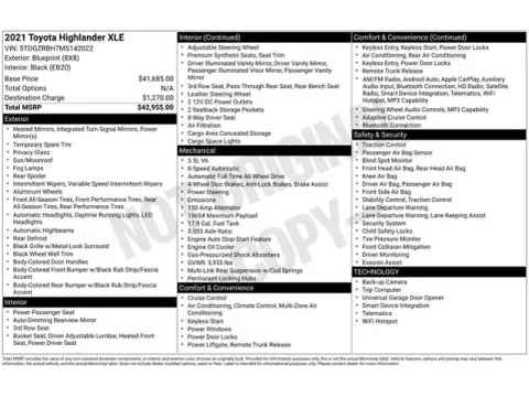 Another view of 2021 Toyota Highlander XLE for sale in Tulsa, OK at Jim Norton T-Town Chevrolet