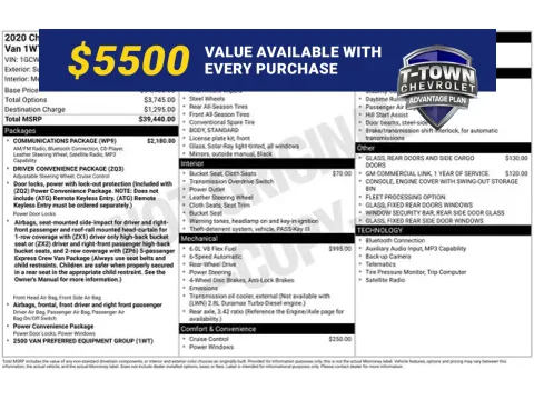 White 2020 Chevrolet Express 2500 Work Van for sale in Tulsa, OK