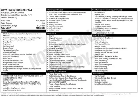 Another view of 2019 Toyota Highlander XLE for sale in Tulsa, OK at Jim Norton T-Town Chevrolet