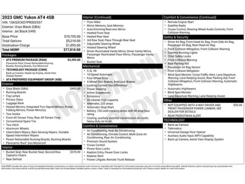 Another view of 2023 GMC Yukon AT4 for sale in Tulsa, OK at Jim Norton T-Town Chevrolet