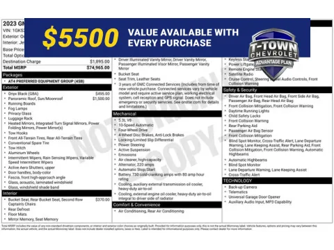 Black 2023 GMC Yukon AT4 for sale in Tulsa, OK