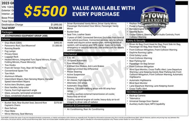 Black 2023 GMC Yukon AT4 for sale in Tulsa, OK