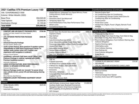 Another view of 2021 Cadillac XT6 Premium Luxury for sale in Tulsa, OK at Jim Norton T-Town Chevrolet