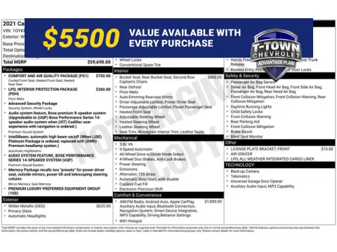 Gray 2021 Cadillac XT6 Premium Luxury for sale in Tulsa, OK