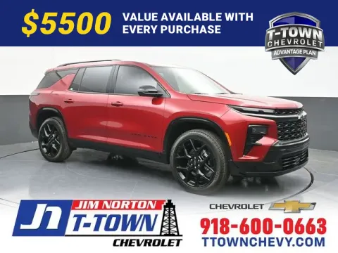 Red 2026 Chevrolet Traverse RS for sale in Tulsa, OK