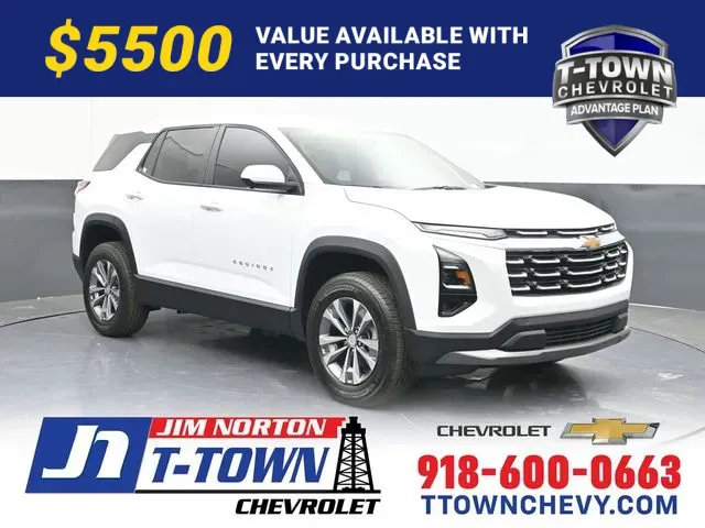 White 2026 Chevrolet Equinox LT for sale in Tulsa, OK