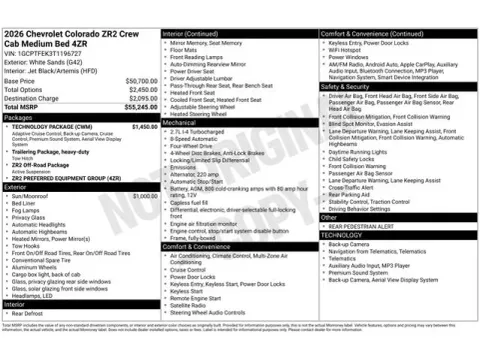 Photos of 2026 Chevrolet Colorado ZR2 for sale in Tulsa, OK at Jim Norton T-Town Chevrolet