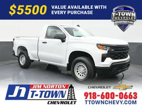 White 2026 Chevrolet Silverado 1500 WT for sale in Tulsa, OK