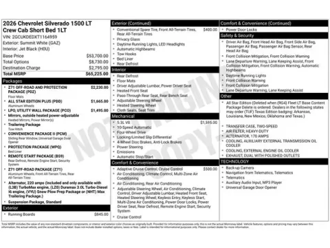 Photos of 2026 Chevrolet Silverado 1500 LT for sale in Tulsa, OK at Jim Norton T-Town Chevrolet