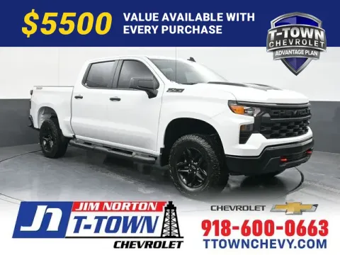 White 2026 Chevrolet Silverado 1500 Custom Trail Boss for sale in Tulsa, OK
