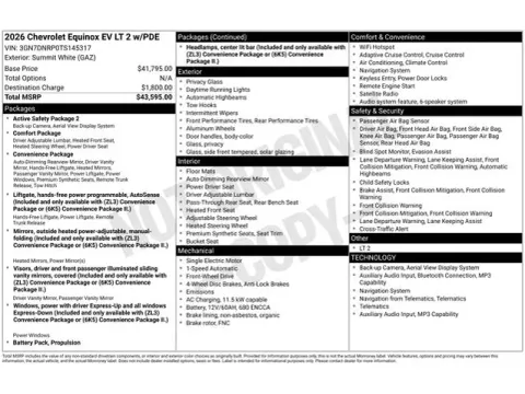 Photos of 2026 Chevrolet Equinox EV LT for sale in Tulsa, OK at Jim Norton T-Town Chevrolet