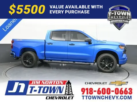 Blue 2026 Chevrolet Silverado 1500 Custom for sale in Tulsa, OK