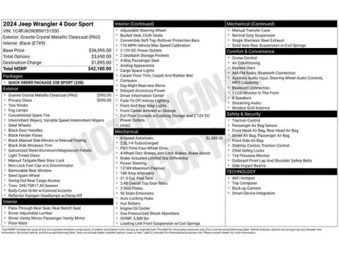 Another view of 2024 Jeep Wrangler Sport for sale in Tulsa, OK at Jim Norton T-Town Chevrolet