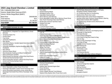 Another view of 2024 Jeep Grand Cherokee L Limited for sale in Tulsa, OK at Jim Norton T-Town Chevrolet