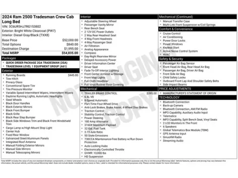 Another view of 2024 Ram 2500 Tradesman for sale in Tulsa, OK at Jim Norton T-Town Chevrolet