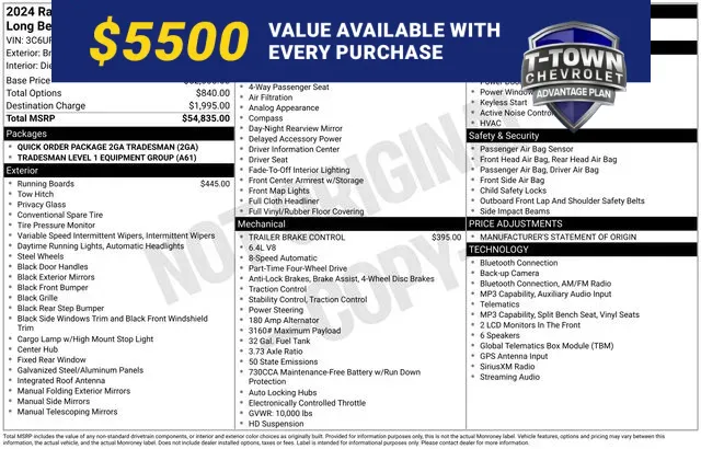 White 2024 Ram 2500 Tradesman for sale in Tulsa, OK