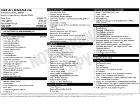 Another view of 2020 GMC Terrain SLE for sale in Tulsa, OK at Jim Norton T-Town Chevrolet