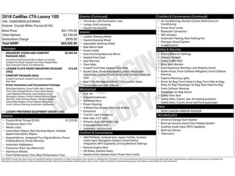 Another view of 2018 Cadillac CT6 3.6L Luxury for sale in Tulsa, OK at Jim Norton T-Town Chevrolet