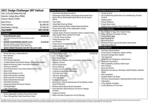 Another view of 2021 Dodge Challenger SRT Hellcat for sale in Tulsa, OK at Jim Norton T-Town Chevrolet