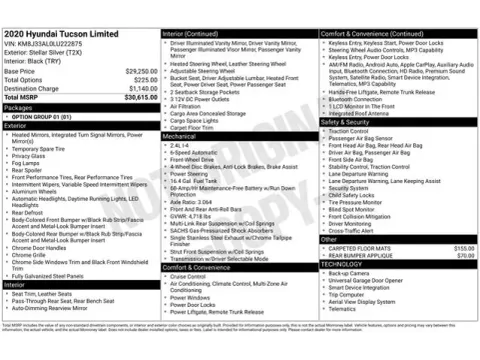 Another view of 2020 Hyundai Tucson Limited for sale in Tulsa, OK at Jim Norton T-Town Chevrolet
