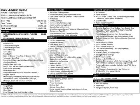 Another view of 2025 Chevrolet Trax LT for sale in Tulsa, OK at Jim Norton T-Town Chevrolet