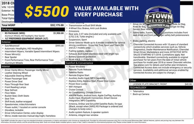 Gray 2018 Chevrolet Camaro 1LT for sale in Tulsa, OK