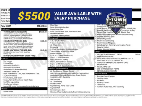 Blue 2021 Chevrolet TrailBlazer RS for sale in Tulsa, OK