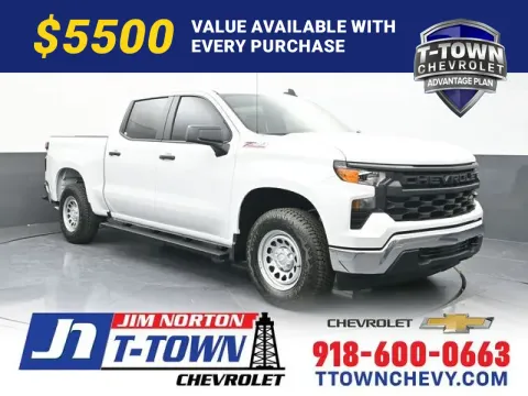White 2026 Chevrolet Silverado 1500 WT for sale in Tulsa, OK