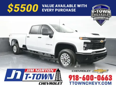 White 2026 Chevrolet Silverado 2500HD Work Truck for sale in Tulsa, OK