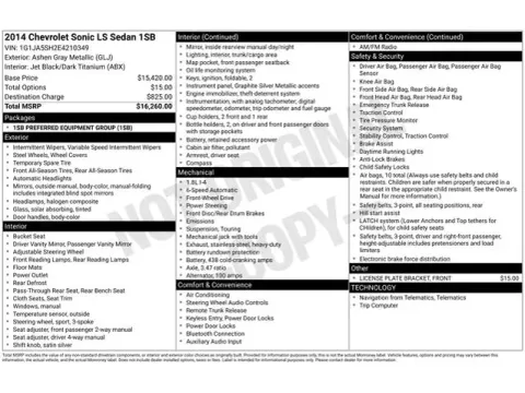 Photos of 2014 Chevrolet Sonic LS for sale in Tulsa, OK at Jim Norton T-Town Chevrolet