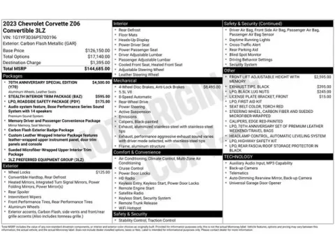 Another view of 2023 Chevrolet Corvette Z06 for sale in Tulsa, OK at Jim Norton T-Town Chevrolet