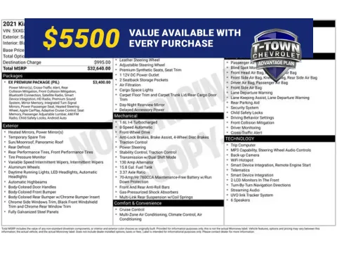 Blue 2021 Kia K5 EX for sale in Tulsa, OK