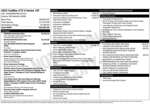 Another view of 2022 Cadillac CT5 V-Series for sale in Tulsa, OK at Jim Norton T-Town Chevrolet