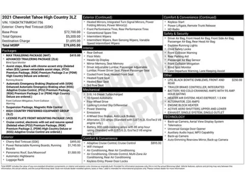 Another view of 2021 Chevrolet Tahoe High Country for sale in Tulsa, OK at Jim Norton T-Town Chevrolet