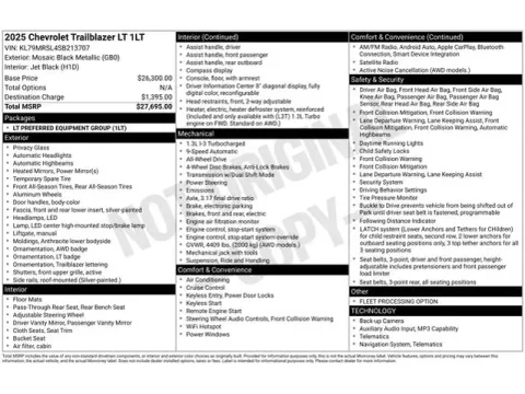 Another view of 2025 Chevrolet TrailBlazer LT for sale in Tulsa, OK at Jim Norton T-Town Chevrolet