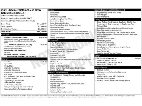 Photos of 2026 Chevrolet Colorado Z71 for sale in Tulsa, OK at Jim Norton T-Town Chevrolet
