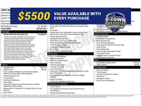 White 2023 Genesis GV70 2.5T for sale in Tulsa, OK