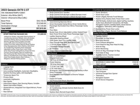 Another view of 2023 Genesis GV70 2.5T for sale in Tulsa, OK at Jim Norton T-Town Chevrolet
