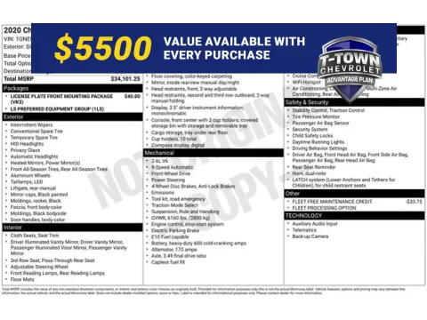 Silver 2020 Chevrolet Traverse LS for sale in Tulsa, OK