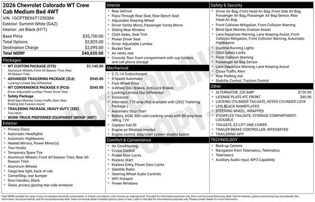 2026 Chevrolet Colorado Work Truck - Photo 2