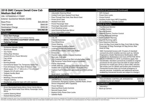 Another view of 2018 GMC Canyon Denali for sale in Tulsa, OK at Jim Norton T-Town Chevrolet