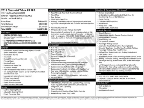 Another view of 2019 Chevrolet Tahoe LS for sale in Tulsa, OK at Jim Norton T-Town Chevrolet