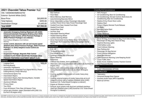 Another view of 2021 Chevrolet Tahoe Premier for sale in Tulsa, OK at Jim Norton T-Town Chevrolet