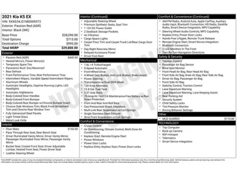 Another view of 2021 Kia K5 EX for sale in Tulsa, OK at Jim Norton T-Town Chevrolet