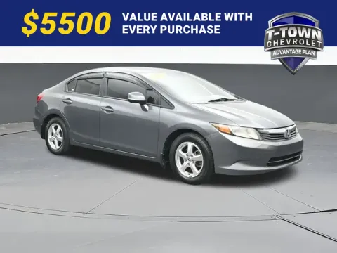 Gray 2012 Honda Civic Natural Gas for sale in Tulsa, OK