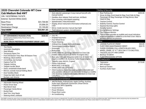 Another view of 2020 Chevrolet Colorado Work Truck for sale in Tulsa, OK at Jim Norton T-Town Chevrolet